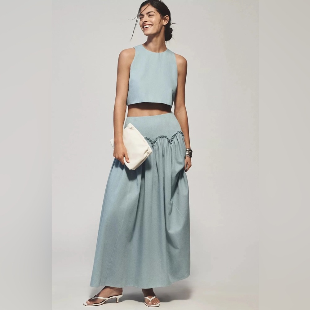 NWT MARE MARE X ANTHROPOLOGIE Size Small
Basque-waist Maxi Skirt